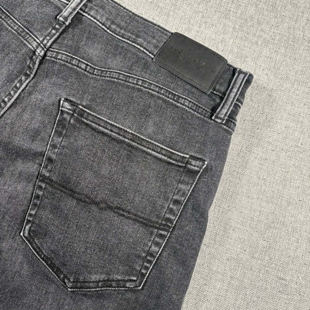 Lucky Brand 412 Athletic Slim Jeans Mens 36 Black Advanced Stretch 7M13459